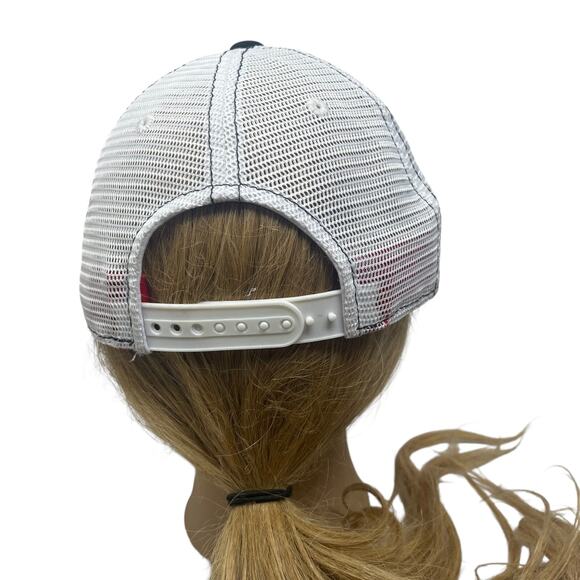 UNLV Runnin' Rebels Snapback Hat Red White Collegiate Headwear Trucker Hey Reb - Picture 12 of 13